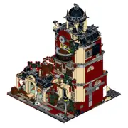 C4634 Modular Building: Haunted School Model Building Toys Set 1512 Pieces