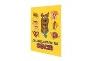 Scooby Doo Snacks Wood Plaque (Yellow/Red/Brown) (59cm x 40cm)