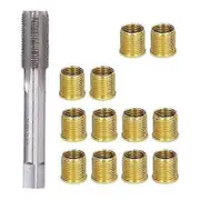 High Speed Steel Spark Plug Thread Repair Kit with M14x1.25 & M16x1.25 Insert Taps SilverGold