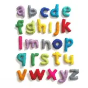 Lower Case Alphabet Toy A to Z Educational Felt letters Montessori Sensory Play