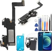 RongZy Earpiece Compatible with iPhone 12/12 Pro Earpiece Ear Speaker Repair Replacement Part with Tools