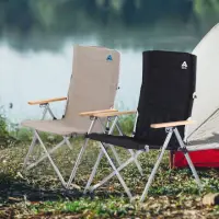 在飛比找momo購物網優惠-【AOTTO】戶外便攜鋁合金四段折疊露營椅(露營椅 摺疊椅 