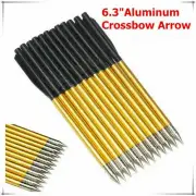 12X 6.3''Archery Kids Crossbow Arrow Aluminum Bolts For Pistol 50/80lb Cross Bow