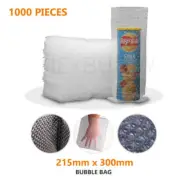 1000pcs Seamless bottom Bubble Pouch Bag 215x300mm Clear Air cap Bubble Wrap Bag