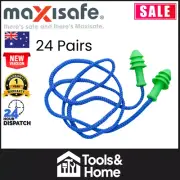 24x Pair of Maxisafe Corded/Washable Ear Plugs - HEC676