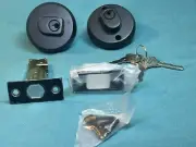 Deadbolt Door Lock Glocusent Black SMY-D102 New In Box