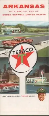 1964 Texaco Road Map: Arkansas NOS