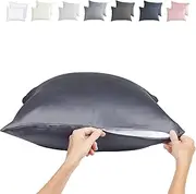 100% Viscose Bamboo Pillowcase King - 2-Pack Cooling Pillow Cases for Hot Sleepers, Zipper Viscose Bamboo Pillow Cases King Size Cool Pillow Case