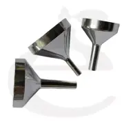 3 x very Silver Small Metal Funnels - 3 sizes ~ Atomizers/Small Bottles