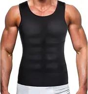 [HSQSMWJ] Men's Compression Tank Top Reducing High Elasticity Compression Chest Abdomen and Waist