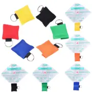First aid resuscitation CPR facemask face mask shield Portable Keychain Rescue