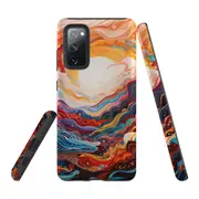 For Samsung Galaxy S20 FE Tough Protective Cover, Sunny Waves