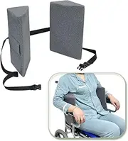 Lateral Support for Wheelchair Side Guards Wheelchair Lateral Support Cushion Posture Foam Wedge Pillows Contoured Wheelchair Cushion Side Padding for Seniors Better Posture with Strap