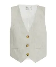 V-neck sleeveless vest 0,1,2 White
