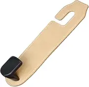 2ps PU Leather Car Auto Seat Back Hanger Organizer Storage Bendable Vehicle Accessories Compatible with Bags and Umbrellas Fashionable(Beige)