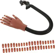 KAILIKETIY 1 Set Movable Flexible Manicure Practice Hand Model Durable Nail Training Tool for Beginners Easy to Clean for Nail Art Practice and Display