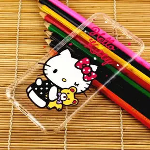 【Hello Kitty】HTC One A9 彩繪透明保護軟套