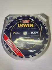 Irwin 24035 Weldtec 7-1/4" x 24 Carbide Tooth Circular Saw Blade NEW