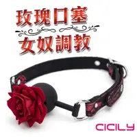 在飛比找蝦皮商城優惠-CICILY 玫瑰造型 SM口塞 口球 調教 BDSM 情趣