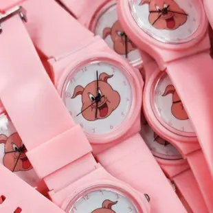 【QIAO】粉紅小豬手錶 周處除三害手錶 三害手錶 桂林仔手錶 小豬手錶 陳桂林手錶 周處 手錶 粉紅豬錶
