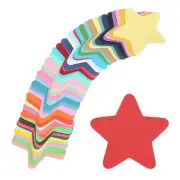 100 Pack Star Cutouts Paper Bulletin Board Decorations Multi-Color 3.4x3.4"