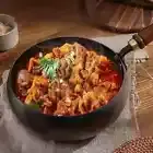 Fine Iron Wok Pan Stir Fry Wok Set with Without Lid Non-Stick Flat Bottom 24cm