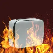 Fireproof Document Bag SafetyOrganizer Zipper Waterproof Money Pouch Multi-Layer