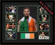 CONOR McGREGOR UFC CHAMPION LIMITED EDITION 100 ONLY SIGNED & FRAMED MEMORABILIA