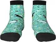 [JBYJBX] Goat Frolic Print Adult Socks Womens Mens Workout Thermal Cozy All-Season Gift Holiday Articles Use
