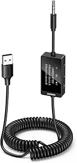 UGREEN Bluetooth 5.4 Transmitter Receiver, 2-in-1 3.5mm Aux to USB Adapter, Built in Mic, Handsfree Calls, Driver Free, Wireless Bluetooth Adapter Compatible with Car Speakers Home Stereo Headphones