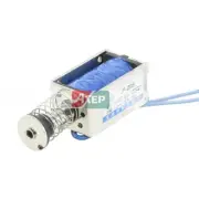 A● JF-Z05 DC 24V 400 mA Push Type Open Frame Solenoid Electromag