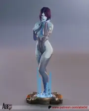 Cortana Statue 3D Printed kit Unpainted/Unassembled