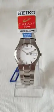 SEIKO GALAXY Super Men Day/Date Analog Watch - White Dial - MADE IN JAPAN