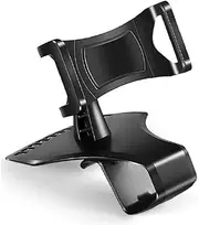 [DFV mobile] 3 in 1 Car GPS Smartphone Holder: Dashboard/Visor Clamp + AC Grid Clip for Nokia 8210 4G (2022) - Black