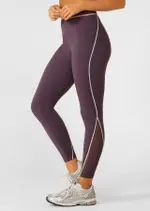 [Lorna Jane] Podium Ankle Biter Leggings in Purple, Size - XS XS Midnight Plum