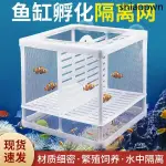 熱銷· 魚缸隔離盒孔雀魚觀賞蝦小魚幼苗飼養盒水族箱懸浮孵化繁殖分離網