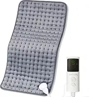 30x60 cm Heating Blanket for Pain Relief 9 Adjustable Temperature Settings (40-60°C), 4 Timer Options, 2m Cord with AuPlug Electric Pad for Joint Back Knee Pain