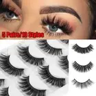 Thick Wispy Fluffy Eye Lashes Extension 3D Faux Mink Hair False Eyelashes
