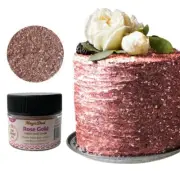 Edible Glitter dust ROSE GOLD ( 6 grams ) Magic dust , Kosher, Gluten free