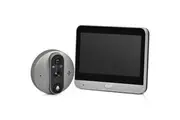 Yopower Smart Video Doorbell, 1080P HD Peephole Camera, Silver