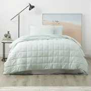 Park Avenue Paradis washed Chambray Quilted Quilt Cover set Fresh