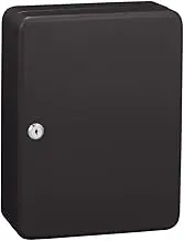 Key Lock Box, Key Cabinet Wall Mount, Locking Key Organizer, 20 Key Hooks & Tags Key Lab, Metal Key Box Organizer with for Home and Office (Black)
