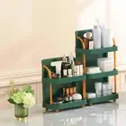 Makeup Holder Simple Widely Applied Kitchen Spice Jars Storage Rack Plastic