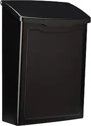 Architectural Mailboxes 2681B Marina Wall Mount Mailbox Black Marina Wall Mount Mailbox, Small