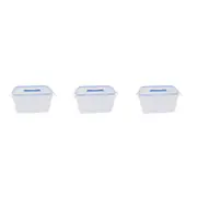 3x Urban Kitchen Med Storage Container w/ Clip Lock Silicone Lid 30x23.2cm