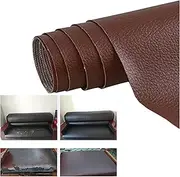 Sofa Leather Repair Kit 35 X 137 Cm Self-Adhesive Leather Repair Patch, Car Scratch Repair Kit Suitable for Sofas, Car Seats, Luggage, Book Binding (Light Brown)