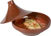 -Terra Tek 26 Ounce Terracotta Tagine Pot, 1 Microwavable Tagine Pot - Glazed In