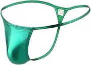 [Generic] Mens Metallic Shiny String String Bikini Swim T-Back Hipster Briefs Underwear Beach Thong Knickers Panties