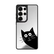 Galaxy S25 Ultra Mirror Magnetic Case Hello Cat