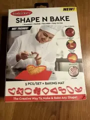 Shape N Bake New In Box Includes Non-stick 5 Pc. Baking Mold Mat